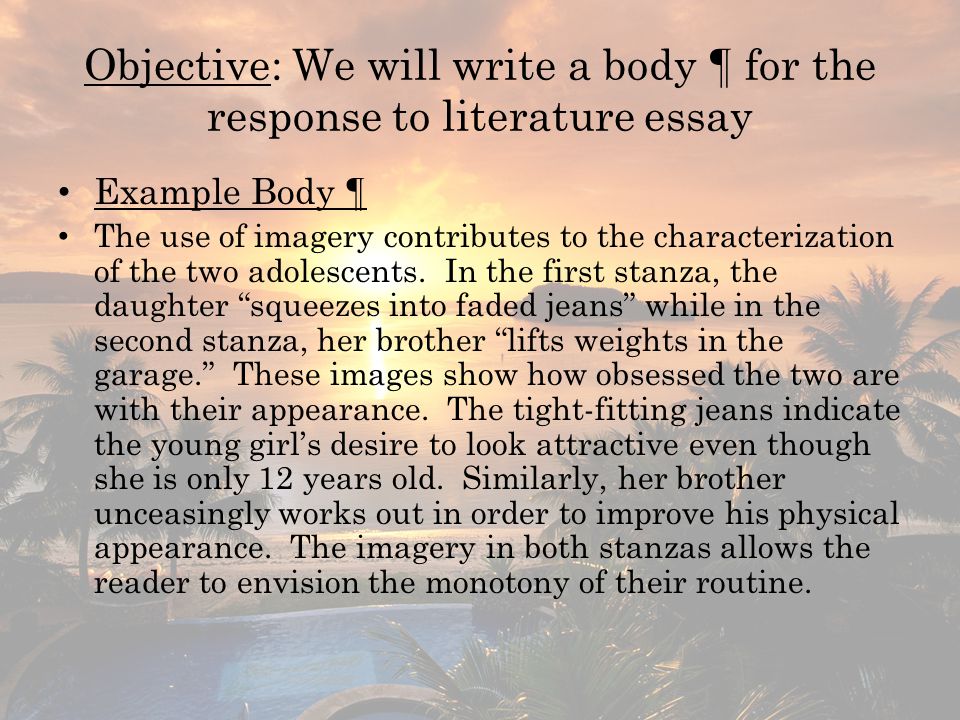 Literary response to boys and girls
